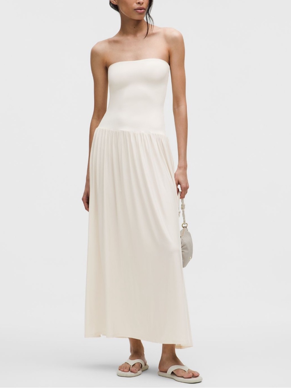 Lululemon 2 in 1 Maxi Dress Light Ivory Size Small NWT